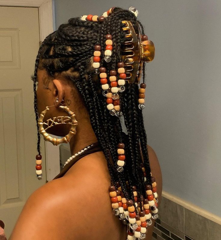 Mini Braids with Beads