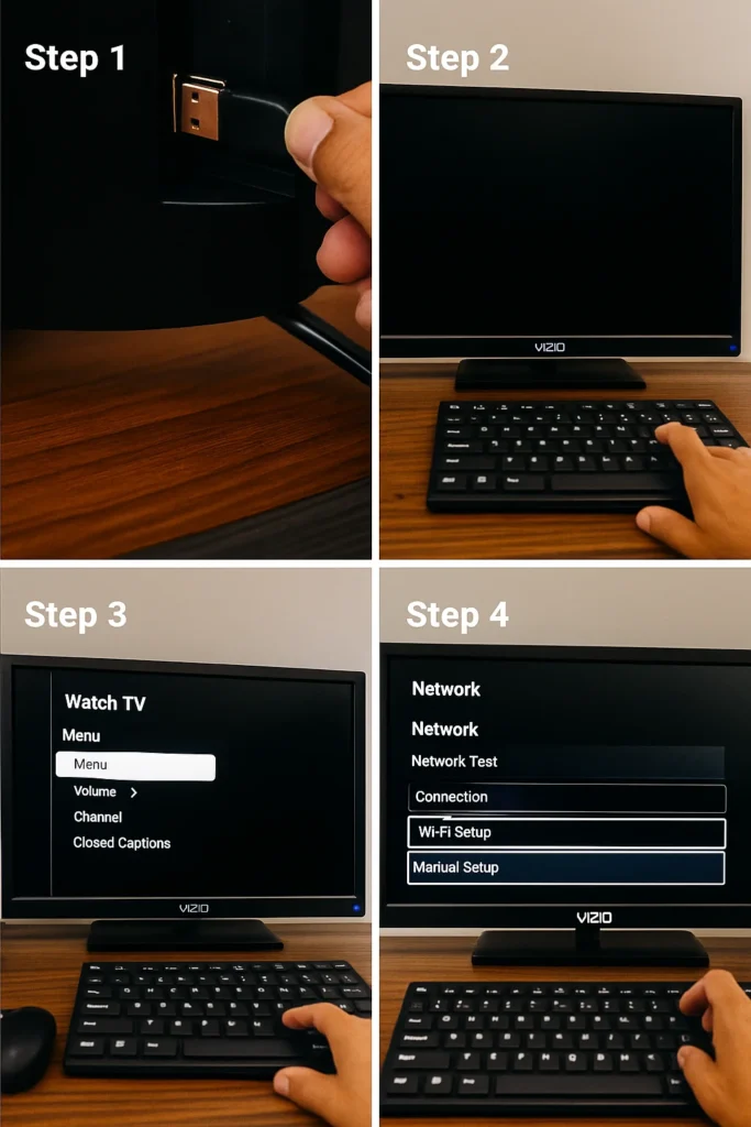 How to Connect Vizio TV to WiFi Without Remote: Simple Tricks Connect Vizio TV to WiFi Using an Ethernet Cable