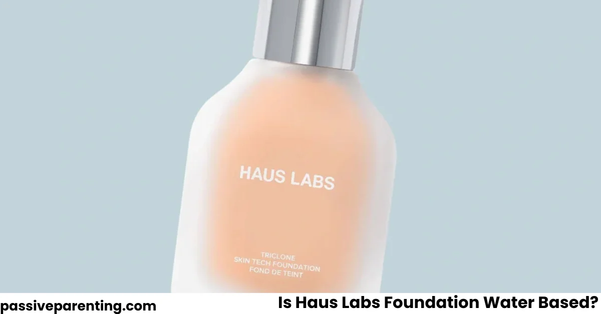 Is Haus Labs Foundation Water Based