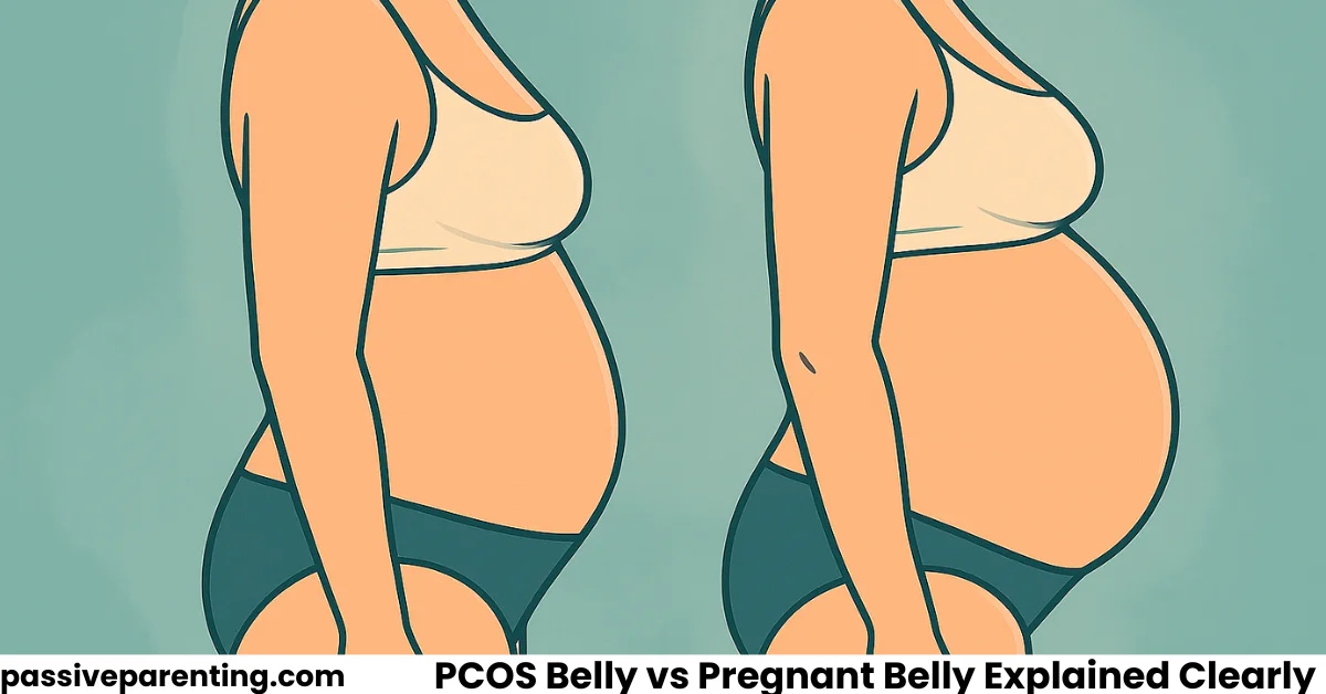 PCOS Belly vs Pregnant Belly Explained Clearly